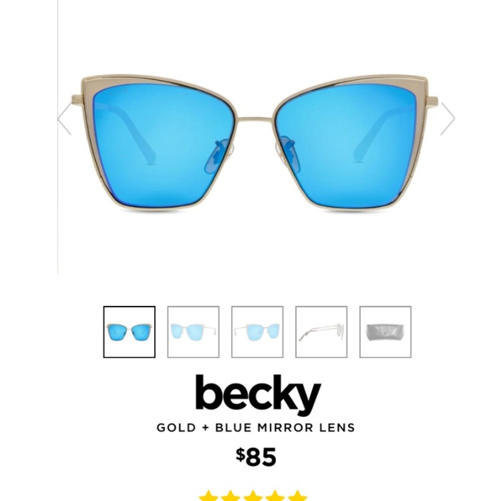 Diff eyewear gold Becky sunglasses